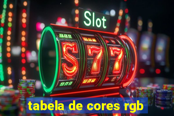 tabela de cores rgb